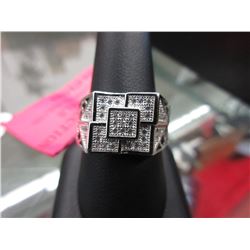Men's CZ Ring stamped .925