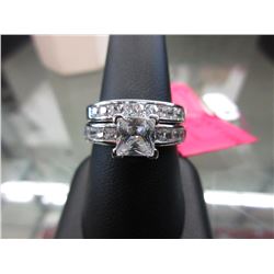 New crystal "engagement ring" set - Gold Filled