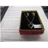 Image 2 : Blue Sapphire & Diamond Necklace & Earring Set