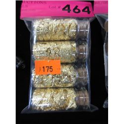 4 Vials of gold leaf
