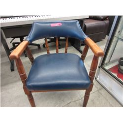 4 Used wood pub style chairs