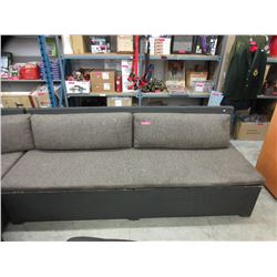 8' Long patio sofa with cushions - used