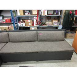 8' Long patio sofa with cushions - used