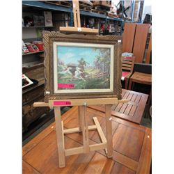Wood easle