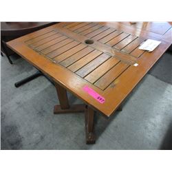 27" x 30" Teak patio table