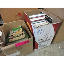 2 Boxes of used books
