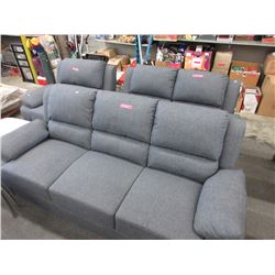 New - Fabric upholstered living room set-grey