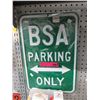 Image 1 : New BSA Parking only sign
