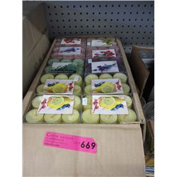 Case of scented tea lights