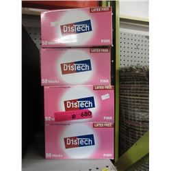 10 Boxes of latex-free masks - pink