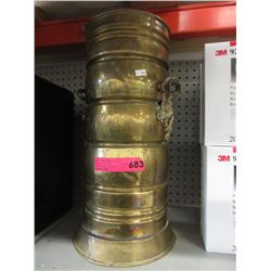 Brass plated umbrella stand - used