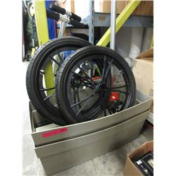Floor scraper, planter box & wheels