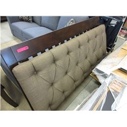 New - Queen size & upholstered footboard