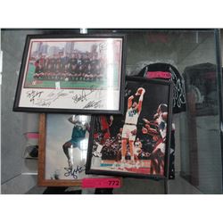 3 Autographed sports photo's