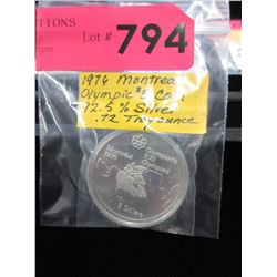 1976 Montreal Olympic $5 Sterling Silver coin