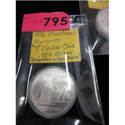1976 Montreal Olympic $5 Sterling Silver coin