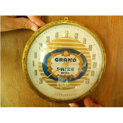 OLD 9.25" Grand Prize Beer Thermometer, We Will Ship This Item! Gulf Brewing, USA. Nice!