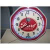 Image 3 : Pearl Lager Beer, Lighted Neon Clock, OLD, 18.75"x18", Metal/Glass. NO SHIPPING, PICK-UP ONLY, OLD
