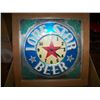 Image 2 : OLD Lone Star Punched Tin Lighted Clock, 20"x20", Original Box, We Will Ship This Item!