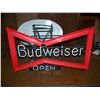 Image 2 : RARE Budweiser Bow Tie NEON Sign with "OPEN", 19"x30", OLD, NO SHIPPING, PICK-UP ONLY