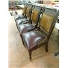 Image 2 : Four (4) Cowhide Back 19th Century Chairs, Victorian. All One Money, No Shipping, Pick-Up Only