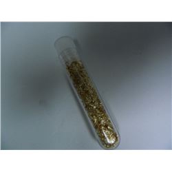 (2) Two 2.5" Tubes of Gold Flakes