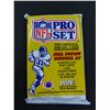 Image 1 : Six (6) Unopened Packs of 1990 Pro Set Football Cards, 14 cards per pack, 1 playbook