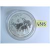 Image 2 : Australia FIVE Ounce .999 Fine Silver GOAT