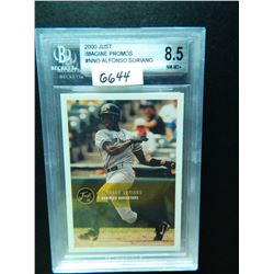 2000 Just Imagine PROMOS #NNO, Alfonso Soriano, Norwich Navigators (Minors), Beckett GRADED 8.5