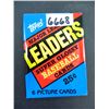 Image 1 : Six (6) Unopened Packs of 1986 Topps Major League LEADERS cards, Super Glossy Baseball Cards!