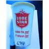Image 1 : Two (2) Vintage Lone Star Beer wax beer cup, 4.5"H, Unused, OLD! both for one money