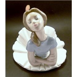 LLADRO porcelain FIGURINE 1359 HEATHER Ballet Blue Lying ballerina Girl MINT, Retired