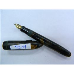 Vintage Fountain Pen with DU O WAY TIP 14K Nib, Note: Pocket Holder is Broke Off, 1920's Torpedo Top