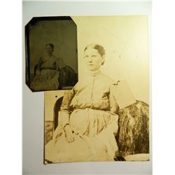 2.5"x3.5" Tintype with matching photo, 19th Century