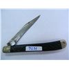 Image 1 : OLD 4" (Closed) Single Blade Folding Pocket Knife, has shield on handle that is showing 3 hairline