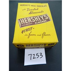 4.75" x 7" Paper Hershey's Milk Chocolate with Almonds Old Country Store Box. Nice!