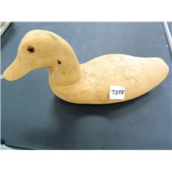 Raw Unfinished Old Duck Decoy, Super Lightweight, glass eyes,