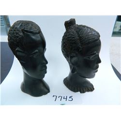 OLD African Carvings, Ironwood? both for one money