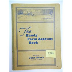 1937-1938 The Handy Farm Account Book Issued by John Deere, Moline Illinois, 32 pages, UNWRITTEN IN!