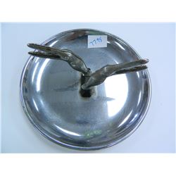 old Art Deco 5.75"W Ash Tray, a Hamilton Product, USA. one screw on bottom on original and cork loss