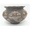 Image 1 : A BRETBY ART POTTERY JARDINIERE, early 20th Century, repousse copper ware, No.963H, height 19cm,...