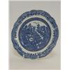 Image 1 : A CAUGHLEY PLATE, late 18th Century, blue willow pattern transfer, diameter 20cm  40-60...
