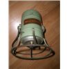 Image 2 : VERY OLD VINTAGE BROWN BILT METAL LANTERN LIGHT WITH ADVERTISING STAMP *BUSTER BROWN SHOES* ON IT!!