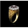 Image 3 : 18KT Yellow Gold 1.26ctw Ruby and Diamond Ring