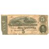 Image 1 : $5 1864 Richmond Virginia Confederate States of America Bank Note