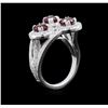 Image 3 : 2.64ctw Ruby and Diamond Ring - 14KT White Gold