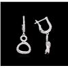 Image 2 : 0.36ctw Diamond Earrings - 14KT White Gold