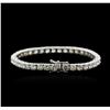 Image 2 : 18KT White Gold 15.45ctw Diamond Tennis Bracelet