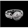 1.11ctw Diamond Ring - 18KT White Gold