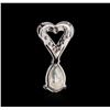 Image 2 : 1.09ctw Diamond Pendant - 14KT White Gold